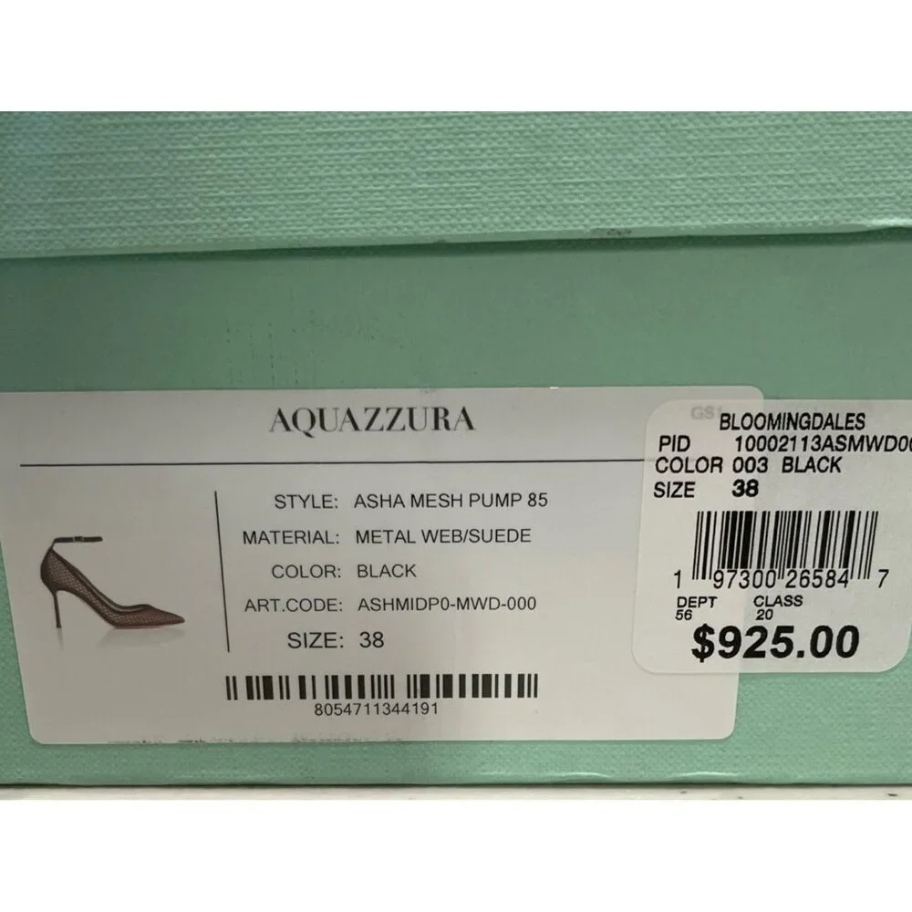Aquazzura Black Mesh Heels - Picture 9 of 9